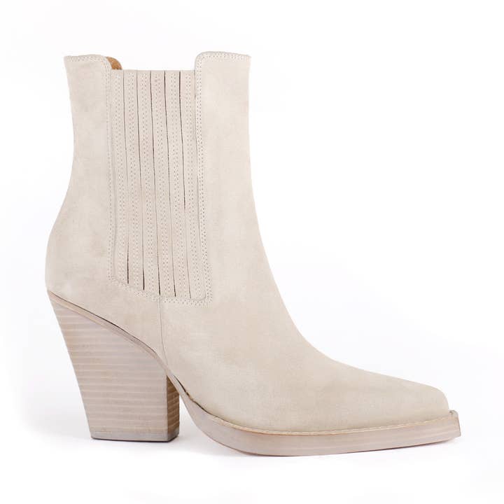DEMI SUEDE WHITE CHELSEA BOOT for wholesale by Catarina Martins