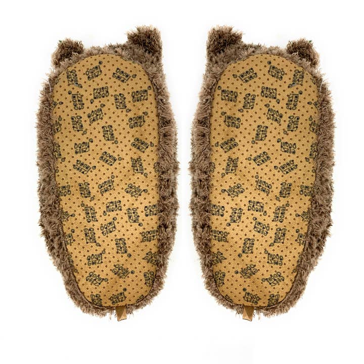Oooh Yeah/Sock It Up/Oooh Geez Slippers – Großhandel Hausschuhe – Kinder – Mocha the Bear | Süße, flauschige, gemütliche, rutschfeste Hausschuhe für Kinder