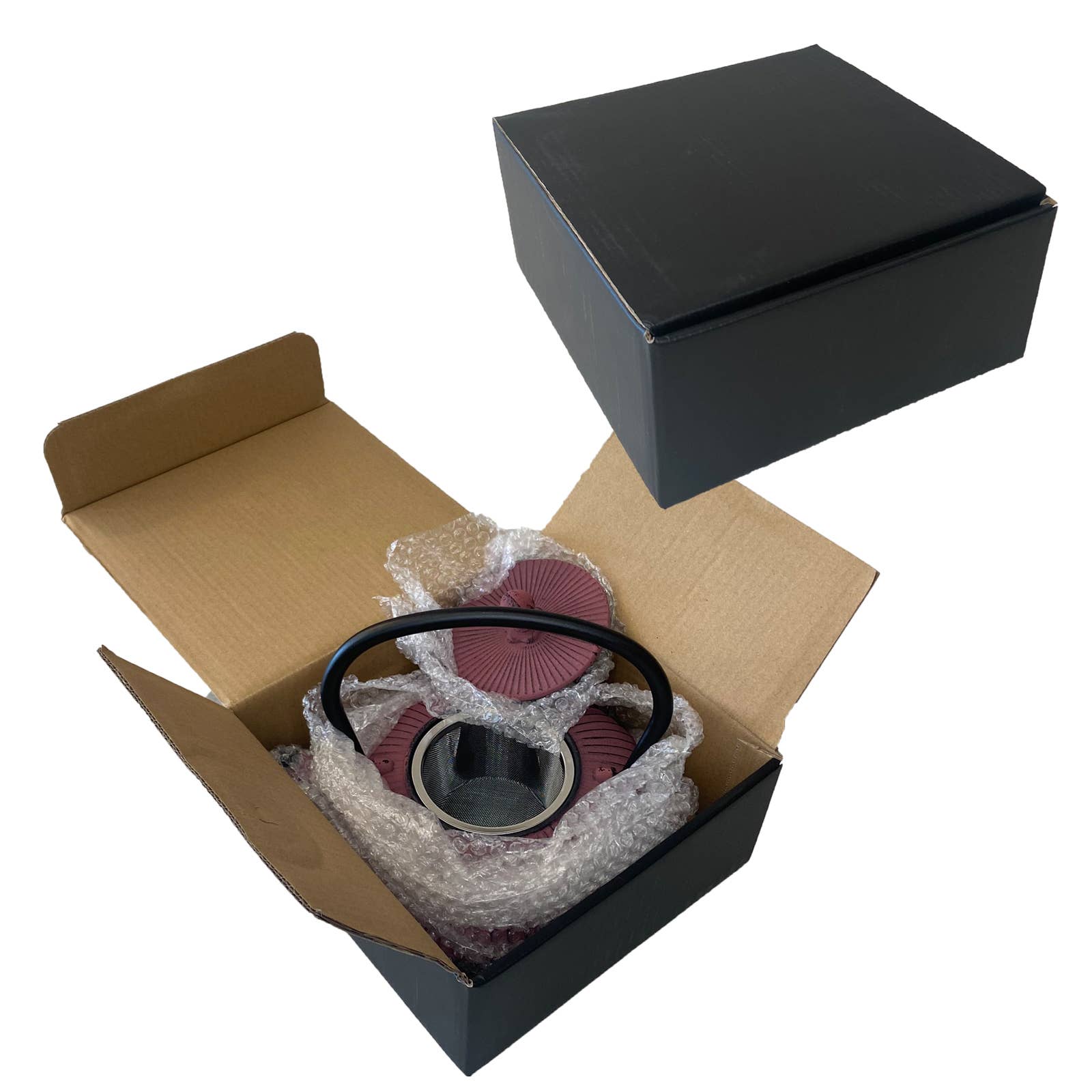 Telsaan Tea – wholesale Tea pot – Cast Iron Tea Pot, Coral, 27 oz2