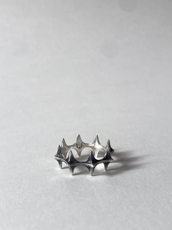 Anello Cathedral a otto punte - Argento Sterling per la vendita all'ingrosso da parte di Valkyrie New York