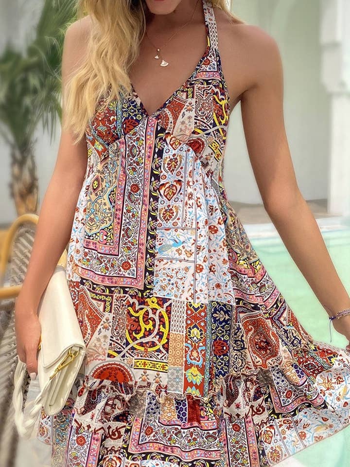 Halter Dress - Novelty Knitwear Design for wholesale by Miss Sparkling