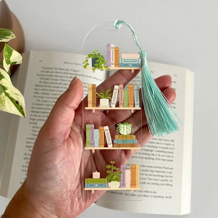 Bookshelf Acrylic Bookmark, Bookish Bookmark and other Purchase Wholesale resin bookmarks. Free Returns & Net 60 Terms on Faire trending on Faire.