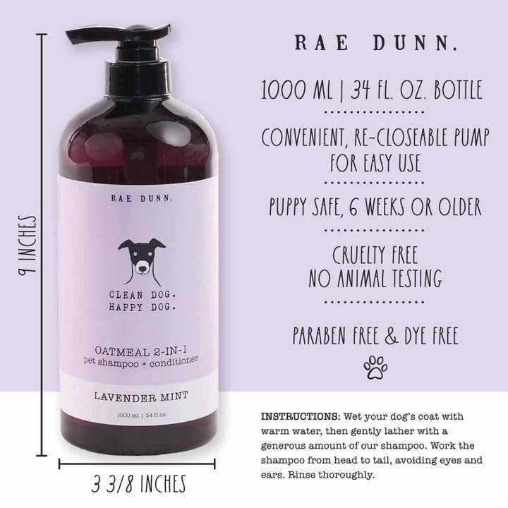 Precious Tails - Wholesale Pet Shampoo - Dog - Rae Dunn Pet Shampoo Icons - 1000ml17