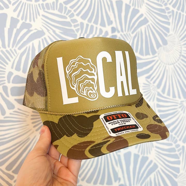 Mint & Honey - Wholesale Trucker Hat - Unisex - LOCAL Oyster Shell Trucker Hat