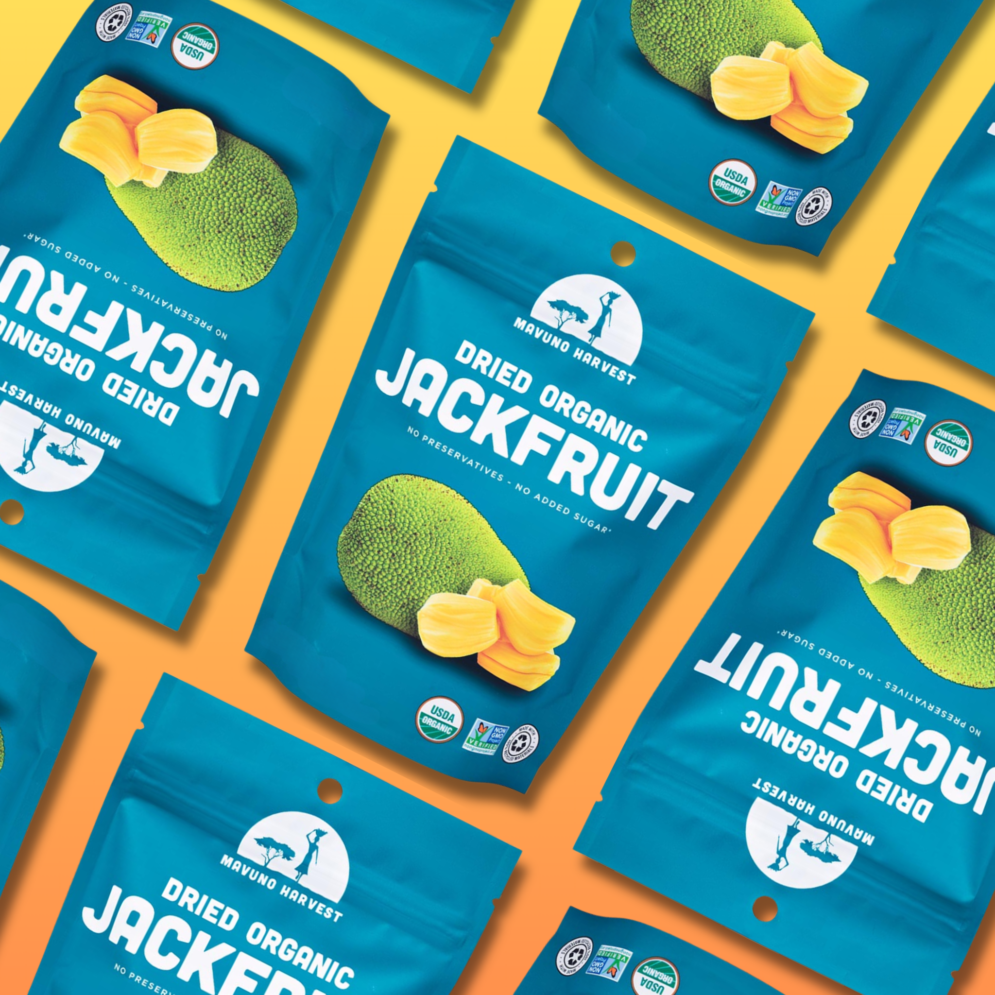 Mavuno Harvest Organics - Wholesale Dried/Dehydrated Fruit - Organic Dried Jackfruit, 6-pack case3