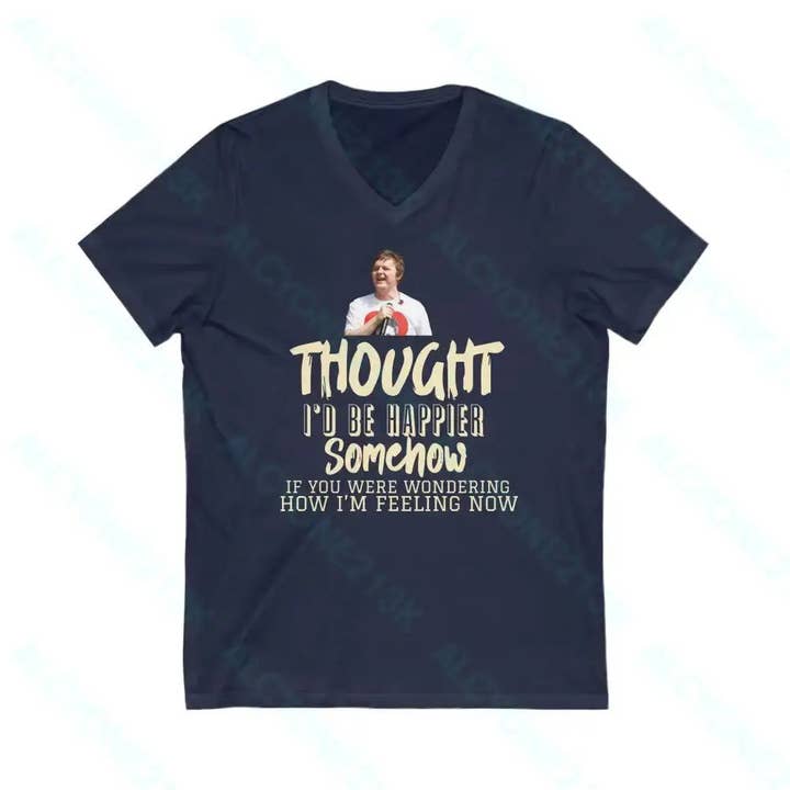 Lewis Capaldi Unisex Jersey Short Sleeve V-Neck Tee for wholesale by Alcyone213k