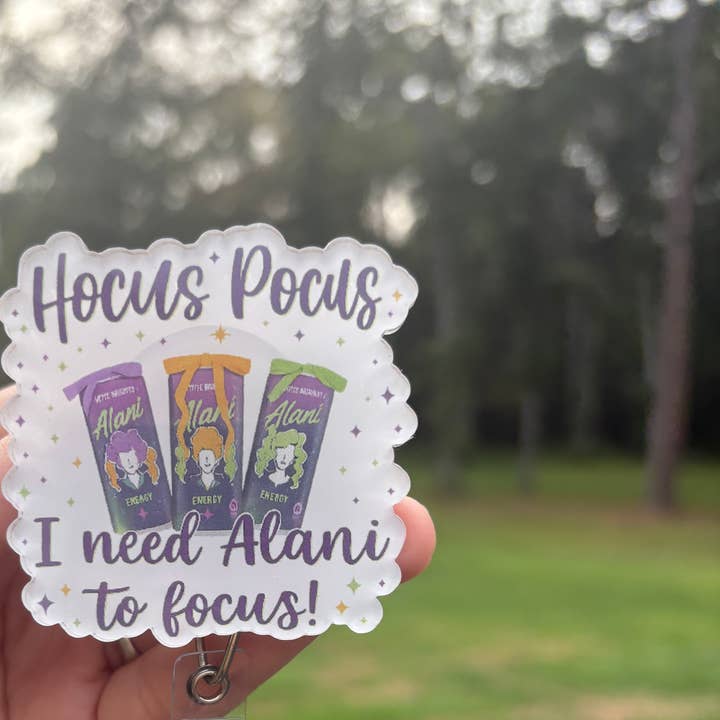 Enrouleur de Badge Hocus Pocus – Porte-ID Halloween Alani pour la vente par Hello Darling Designs