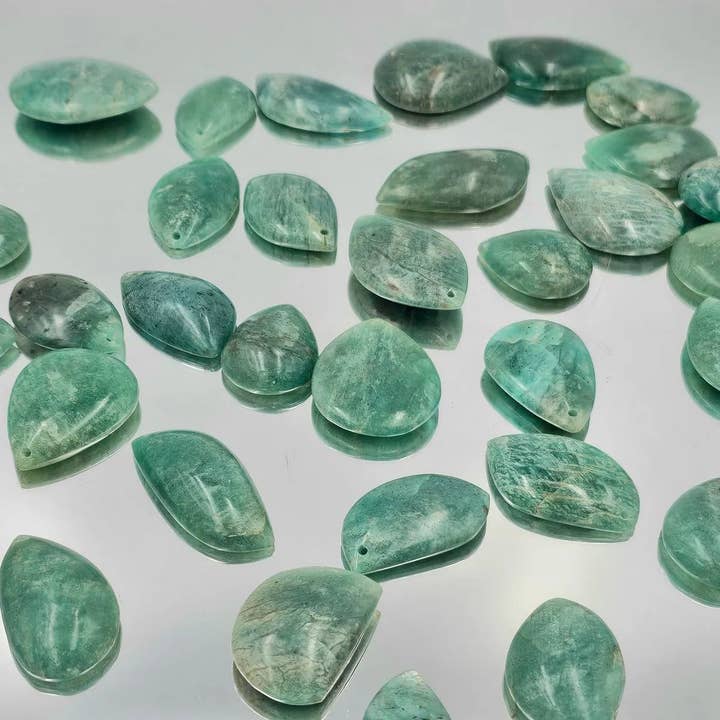 Amazonite Crystal Pendant (Drilled) for wholesale by Distinction Crystals