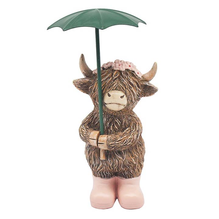 David Fischhoff Ltd – wholesale Decorative figurine – LP76403 - Rainy Days Highland Cow