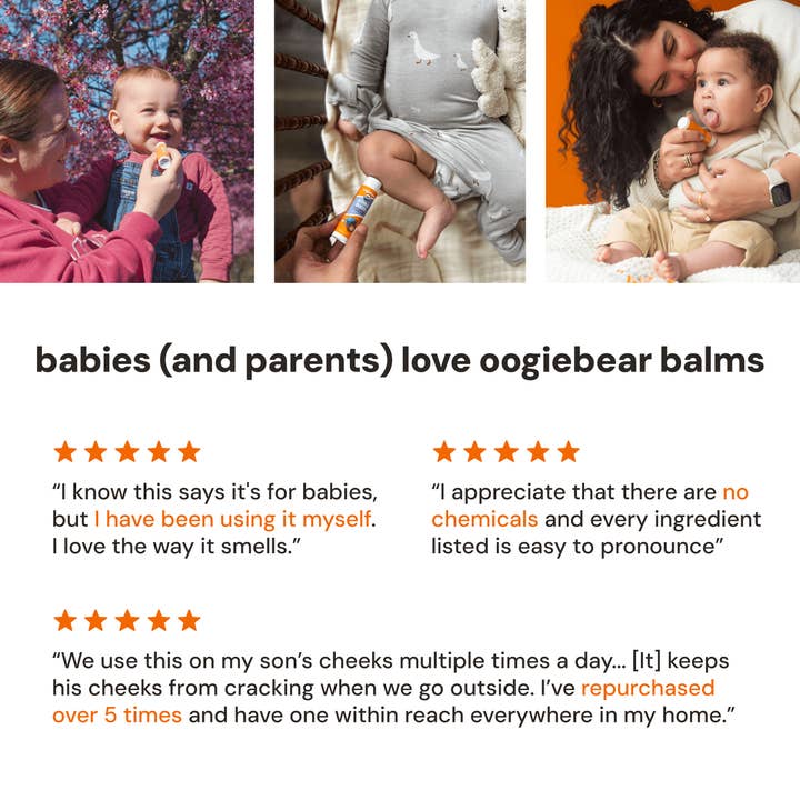 oogiebear - Vente Crème/lotion pour le corps – bébé - baume organique oogiebear pour le nez et les orteils4
