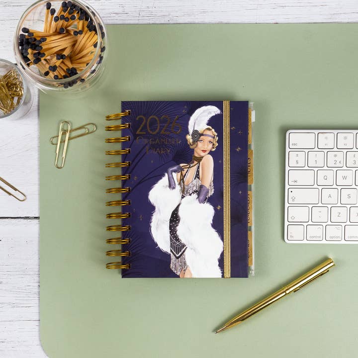 Robert Frederick Ltd - Wholesale Planner - Claire Coxon Art Deco 2026 Organiser Diary8