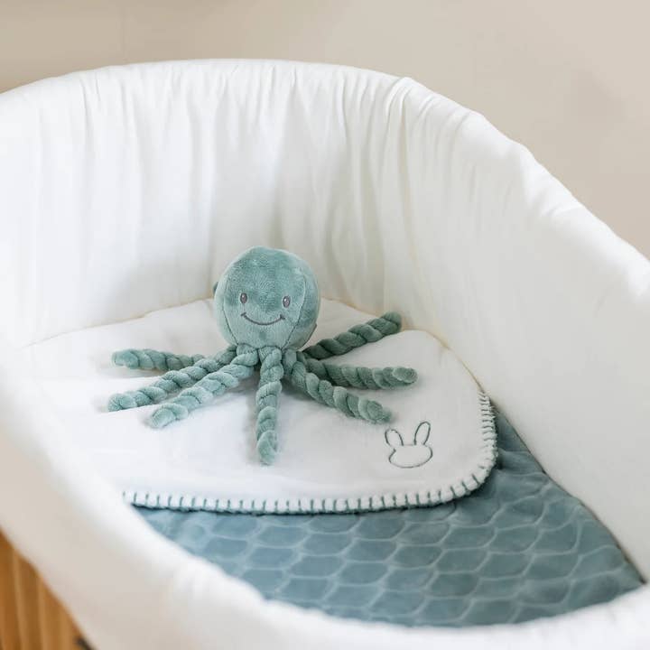 Hippychick - Wholesale Stuffed/Plush Toy - Kids & Baby - Nattou Lapidou - Piu Piu Octopus Copper Green