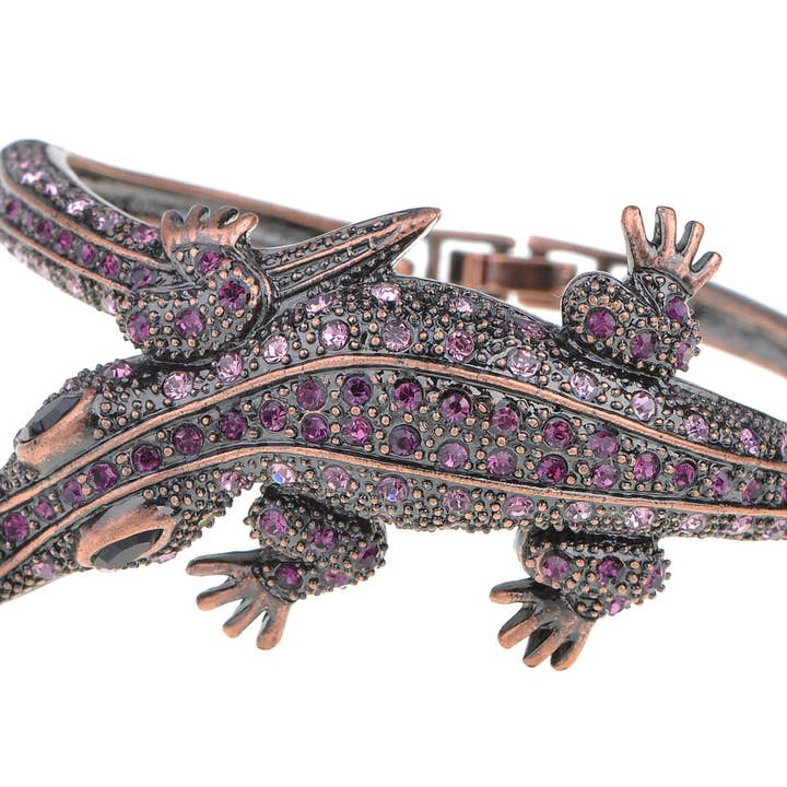 Copper Amethyst Colored Alligator Crocodile Bangle Bracelet and other Purchase Wholesale snap lock bags. Free Returns & Net 60 Terms on Faire trending on Faire.