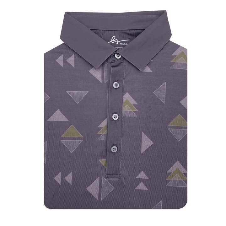Chemise de golf à quatre boutons « Modern Chevron » pour la vente par Boston Scott Golf Apparel