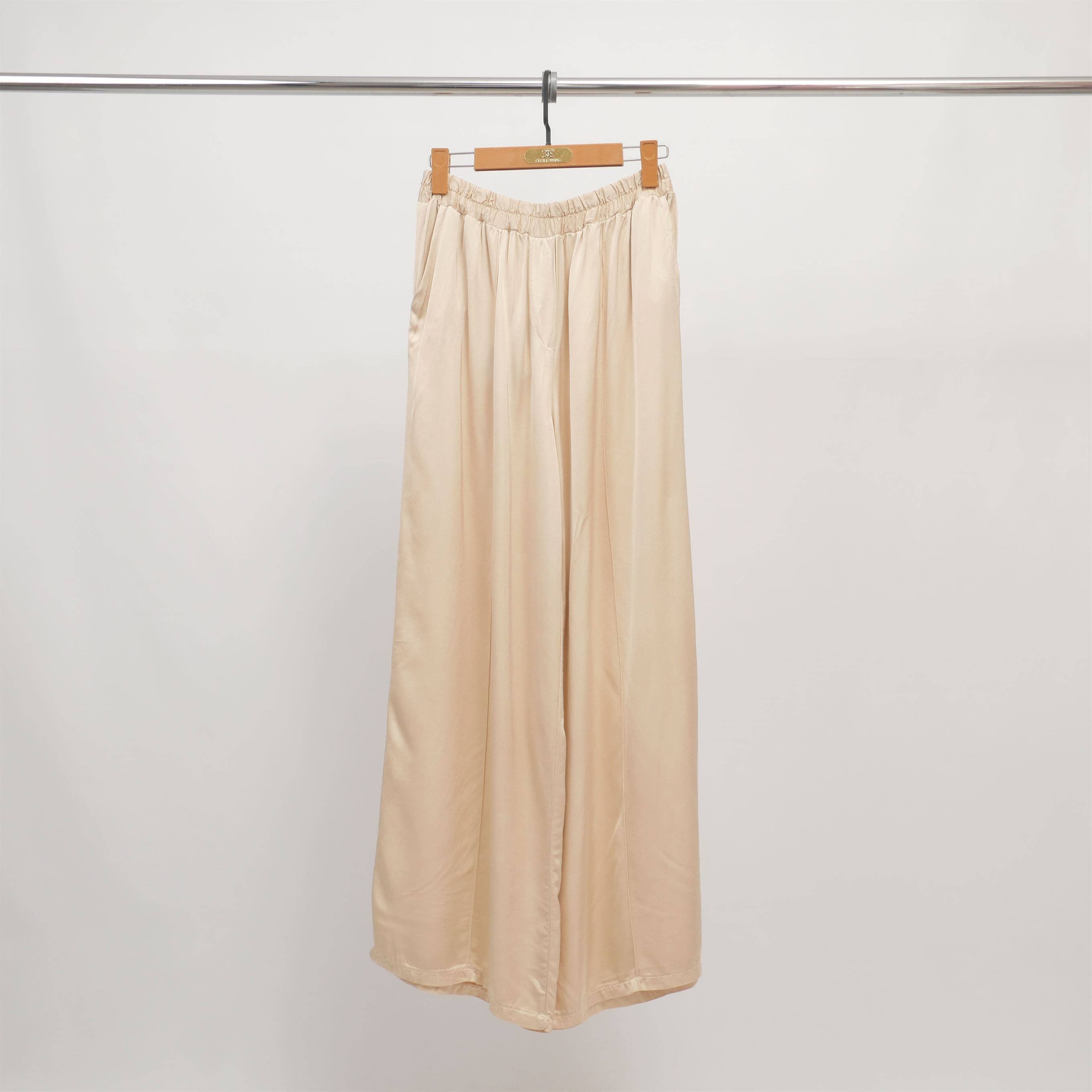 Cecile Wang - Wholesale Pants - Women's - Wide pants in satin viscose KD6706VS6