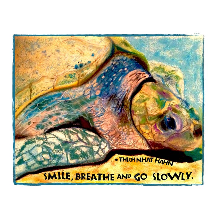 Card S014 Smile, Breathe, Go Slowly -- Thich Nhat Hahn for wholesale by ArtLight Media