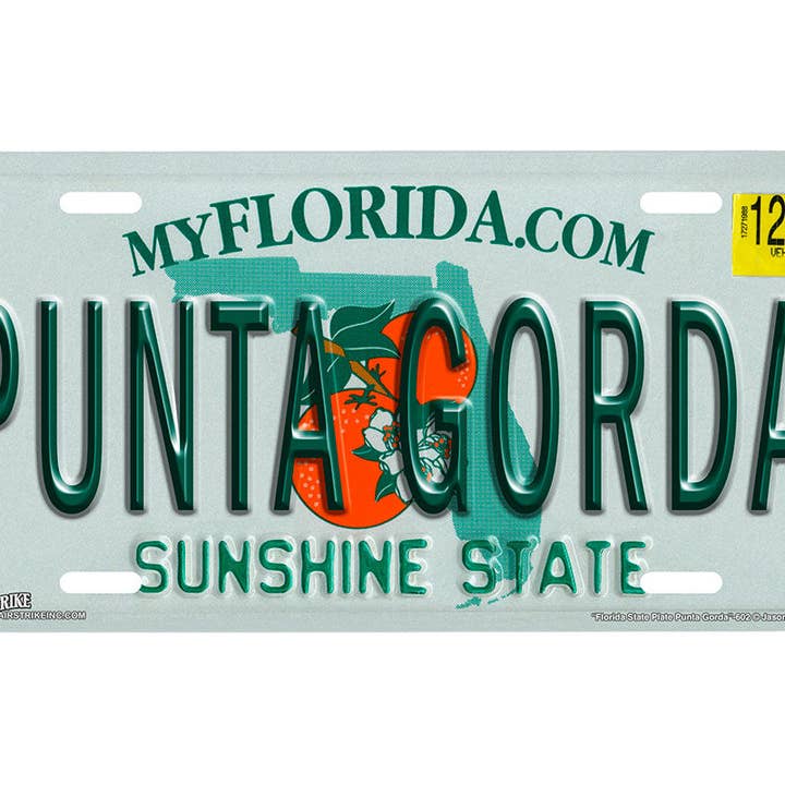 "Florida State Punta Gorda" - Decorative License Plate for wholesale by Airstrike