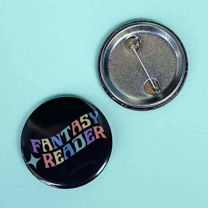 Fantasy Reader Button for wholesale by Fox Tail Design and Printing