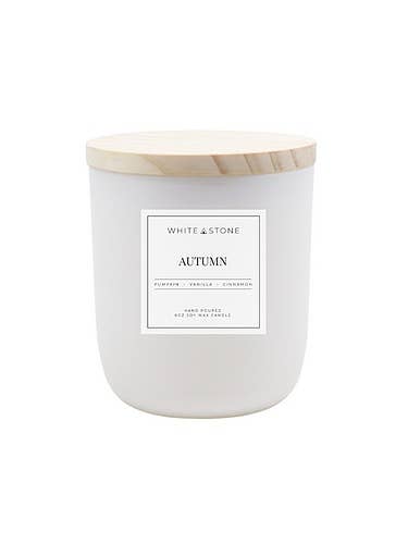 White Autumn - Jar/Filled Candle for wholesale by White Stone Collection