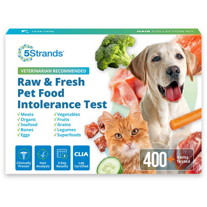 Teste de Intolerância Alimentar para Animais de Estimação Cru e Fresco - Cão ou Gato por atacado de 5Strands