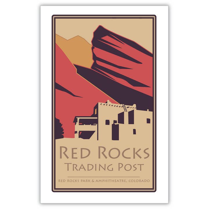 Red Rocks 3 (Posto Comercial), Colorado - Cartazes por atacado de Travel Posters by M&W Design Co.