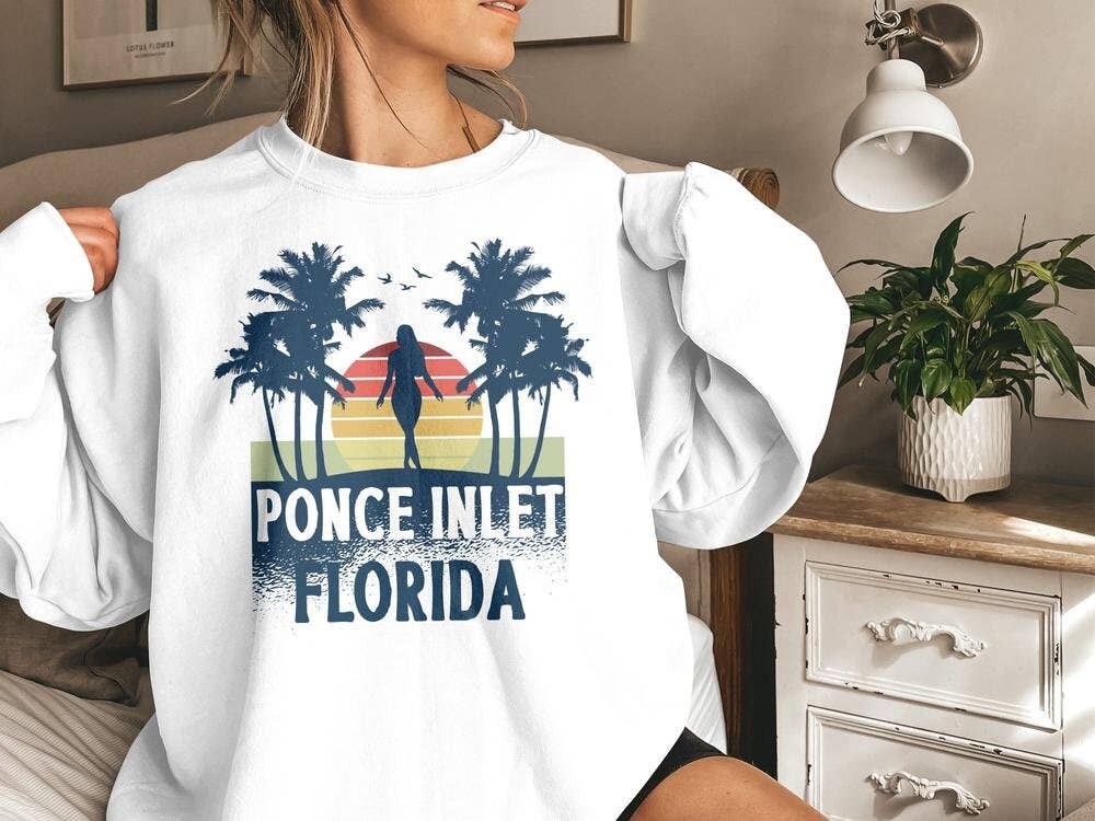 PositiveParty - Wholesale Screen Printed T-Shirt - Women's - Ponce Inlet Florida Shirt, Ponce Inlet Florida Gift2