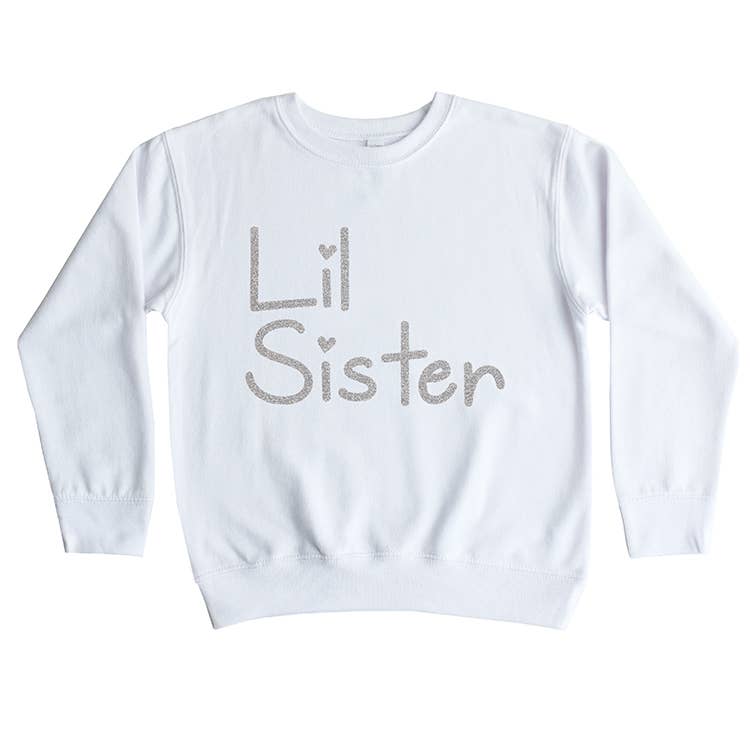 Sparkle Sisters by Couture Clips - Wholesale Sweatshirt - Kids - Silver Lil  Sister Sweatshirt1