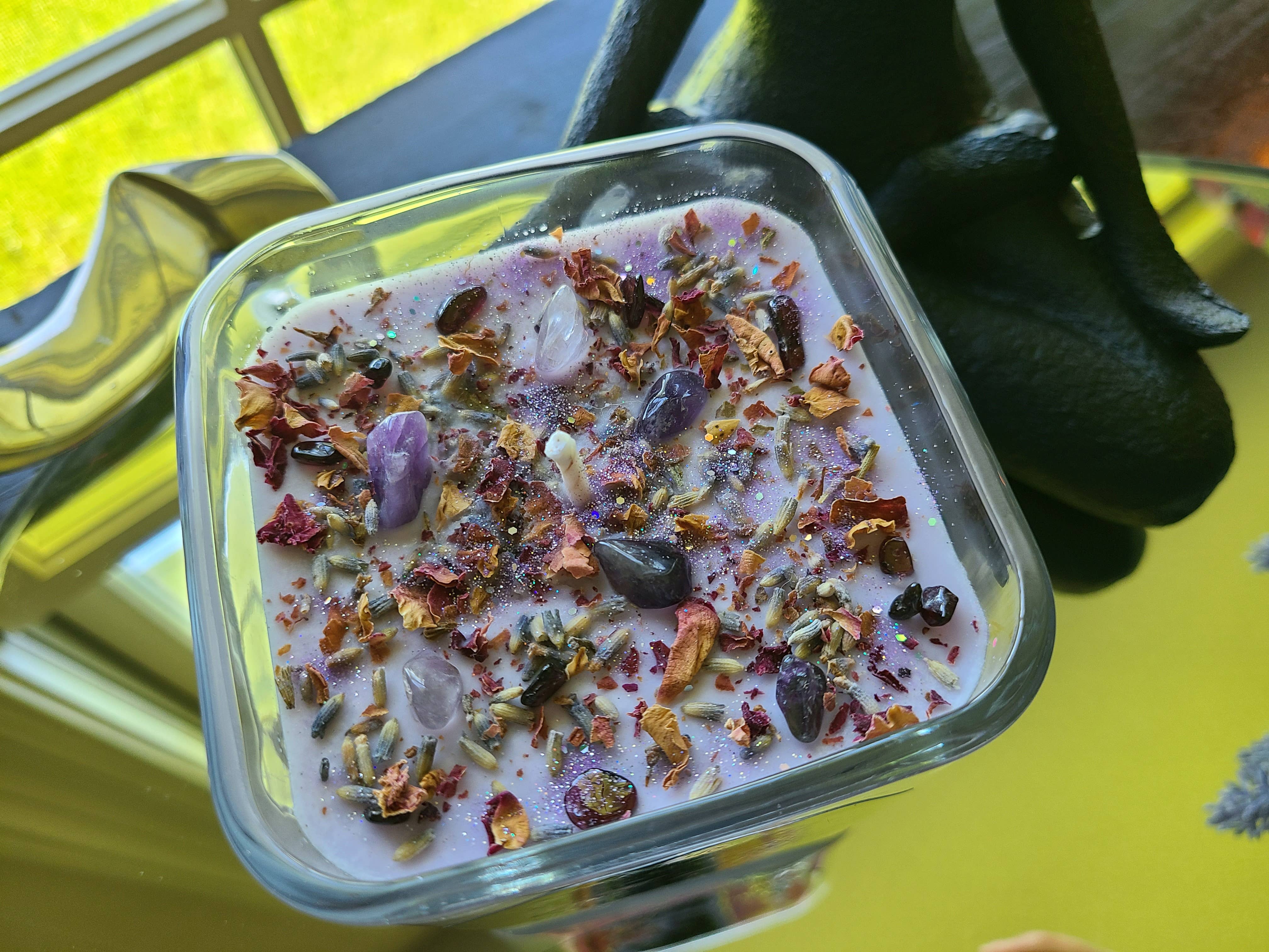 Starstruck Candles - Wholesale Jar/Filled Candle - Just Breathe Crystal Intention Candle4