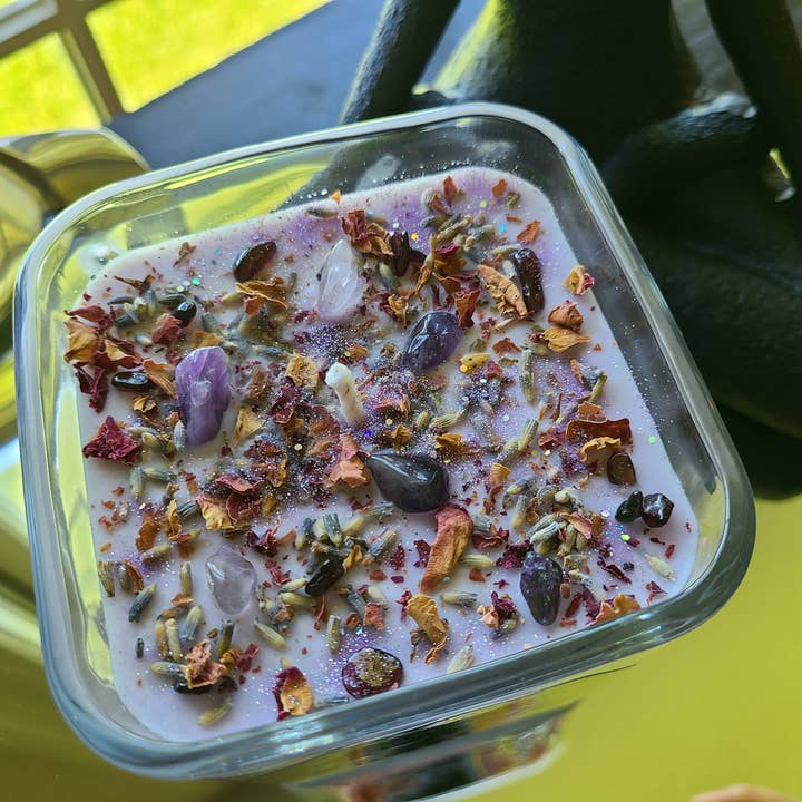 Starstruck Candles - Wholesale Jar/Filled Candle - Just Breathe Crystal Intention Candle4