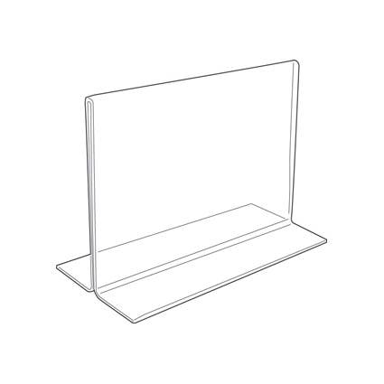 Zakka - Wholesale Retailer Display Stand/Case - Clear Counter Top Sign Two Sided Acrylic Horizontal Rack
