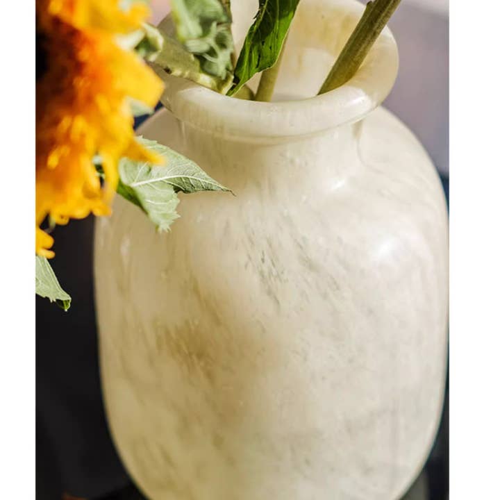 Rustic Reach - Wholesale Vase - Large Matte Frosted Glass Vase3
