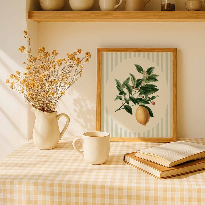 Newpencilbox Art - Wholesale Gallery Wall Set - Sage Green Fruit Trio – Botanical Kitchen Wall Art4