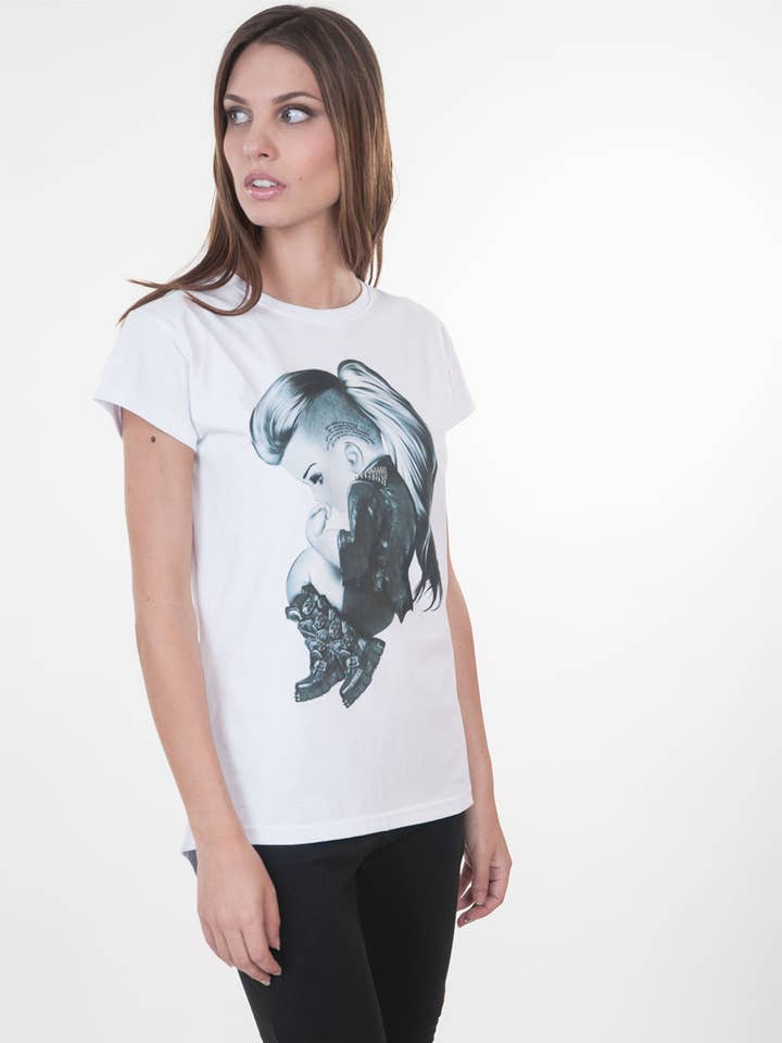 Übergroßes Punk-T-Shirt aus Baumwolle für den Großhandel von siamoises