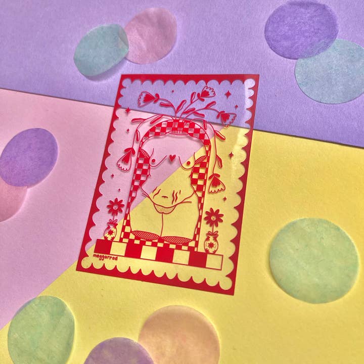 Meg Garrod Art – wholesale Klistermärke – Naken Babe Tydlig3