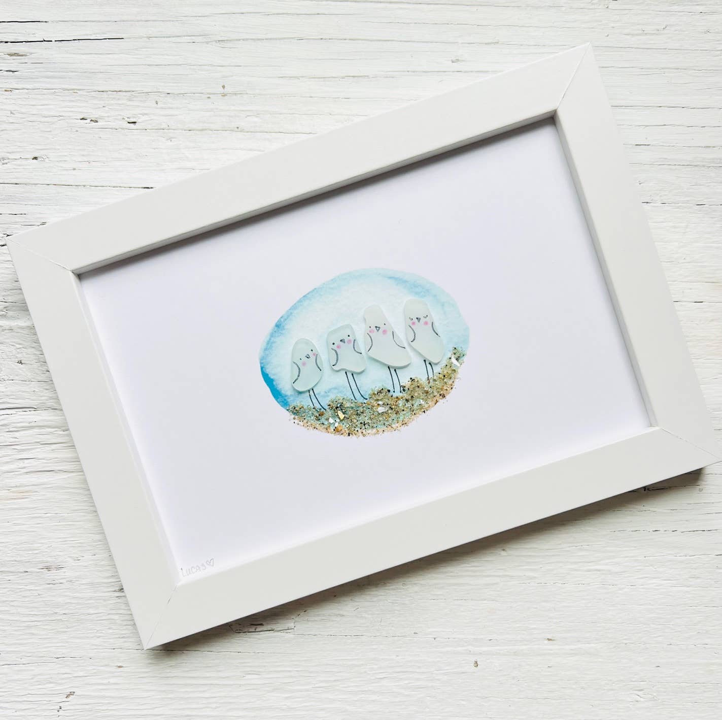 Sook & Hook - Wholesale Art Print - Shore Birds Sea Glass Art5