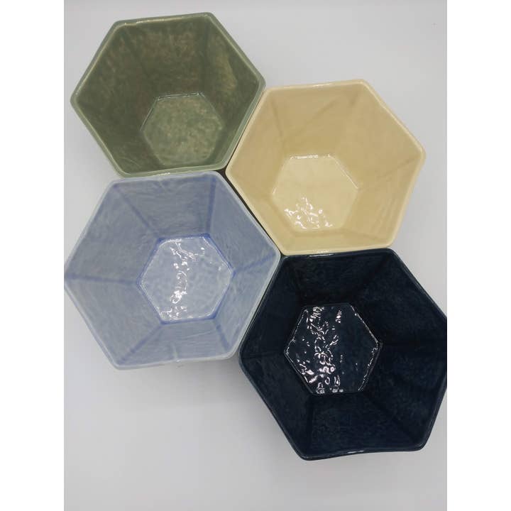 From Donna's Hands - Wholesale Bowl - Hexagon Bowls - ceramic