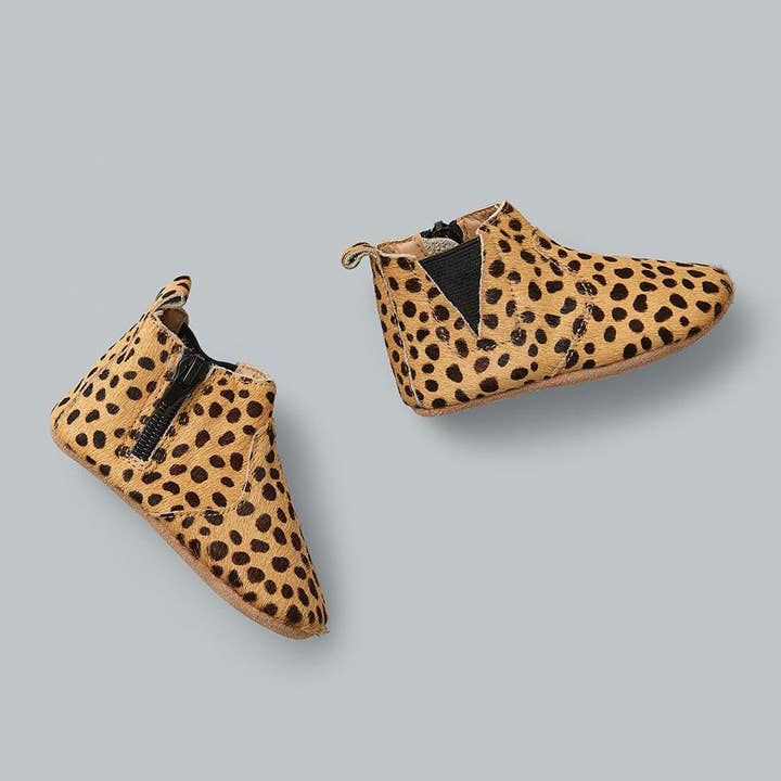 Sienna Baby Spotty Leather Baby Boots Soft Sole Zip 12-18m for wholesale by beauty's got soul