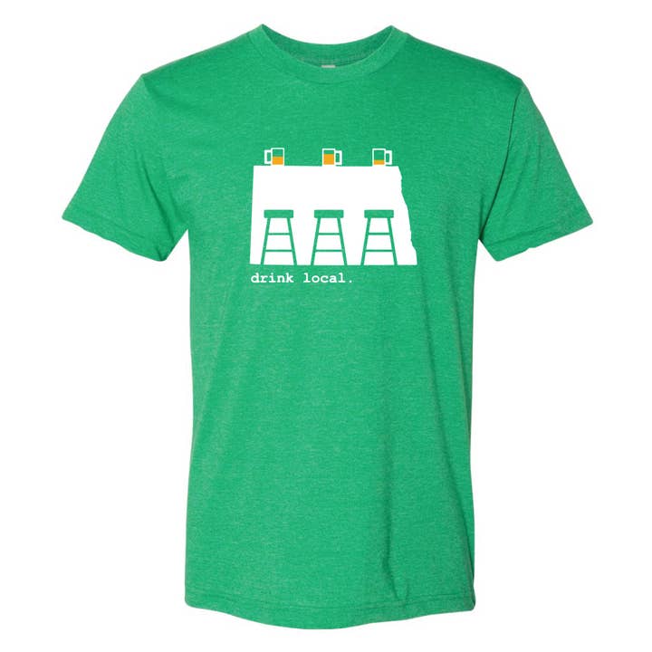 T-shirt Buvez de la bière locale du Dakota du Nord pour la vente par Wheatheadz