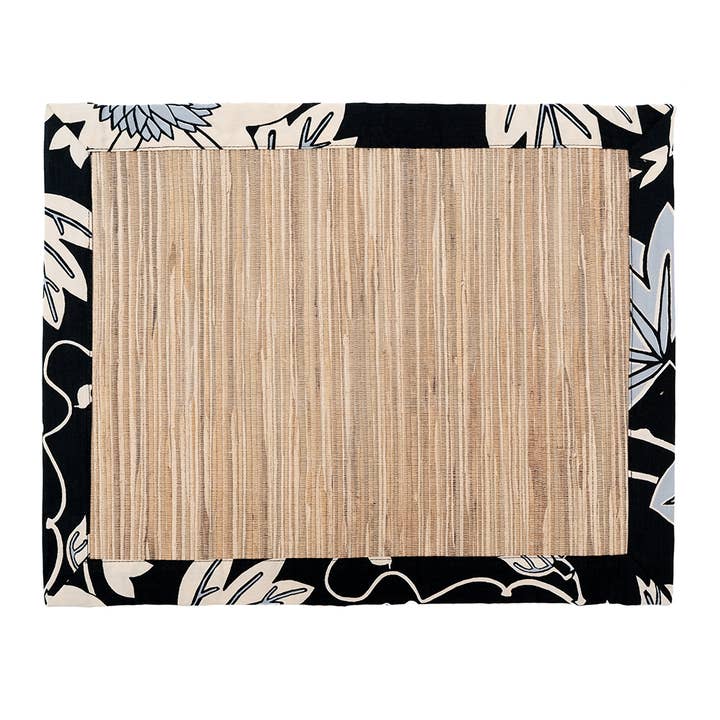 Balizen Direct from Bali - Wholesale Placemat - NEW | Waterlily Placemat | Organic Passion Flower Onyx