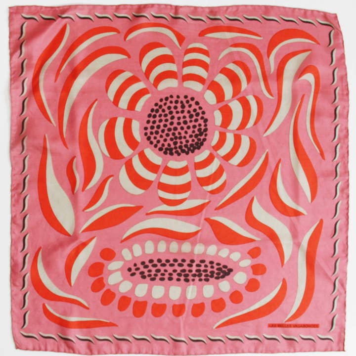 Les Belles Vagabondes - Wholesale Head Scarf - Women's - Mini Forget-me-not ROSE