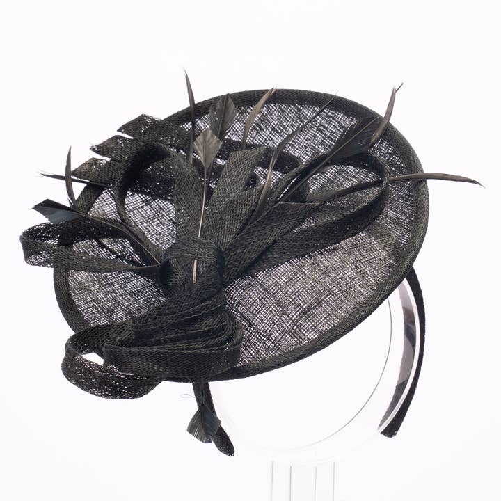 KaKyCo - Wholesale Fascinator Hat - Women's - 9" Small Saucer sinamay base headband | 102087