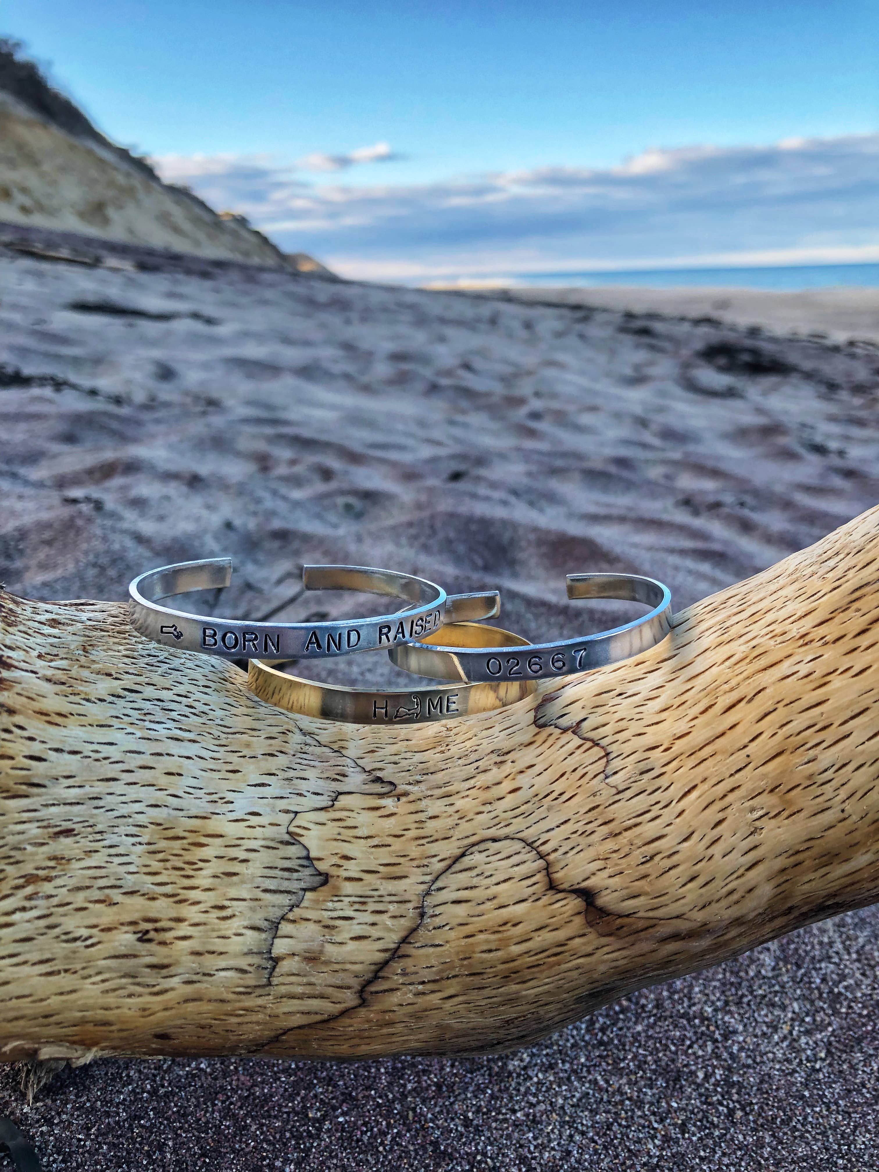 Nautically Northern - Wholesale Cuff Bracelet - Zip Code Cuff Bracelet1