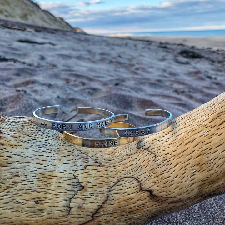 Nautically Northern - Wholesale Cuff Bracelet - Zip Code Cuff Bracelet1