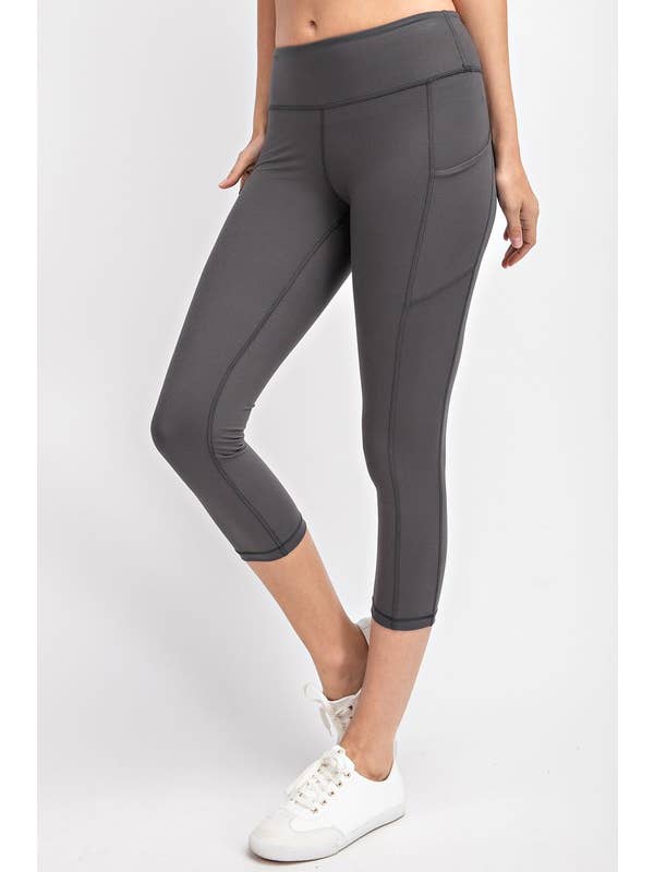 Sunday Morning - Wholesale Athletic/Lounge Leggings - Women's - P456037 Butter Soft Capri Length Yoga Leggings7