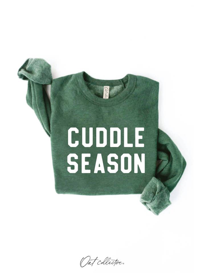 OAT COLLECTIVE - Wholesale Graphic Sweatshirt - Women's - CUDDLE SEASON Graphic Sweatshirt 1
