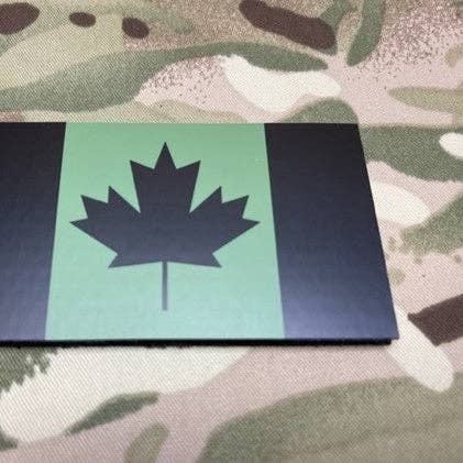 Infrarood Canadese Vlag Patch - Groen & Zwart voor wholesale door BritKitUSA