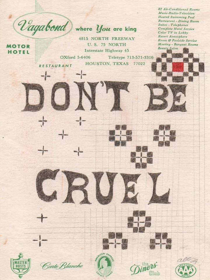 Don't Be Cruel - Art Print by Lordcowboy for wholesale by Lordcowboy