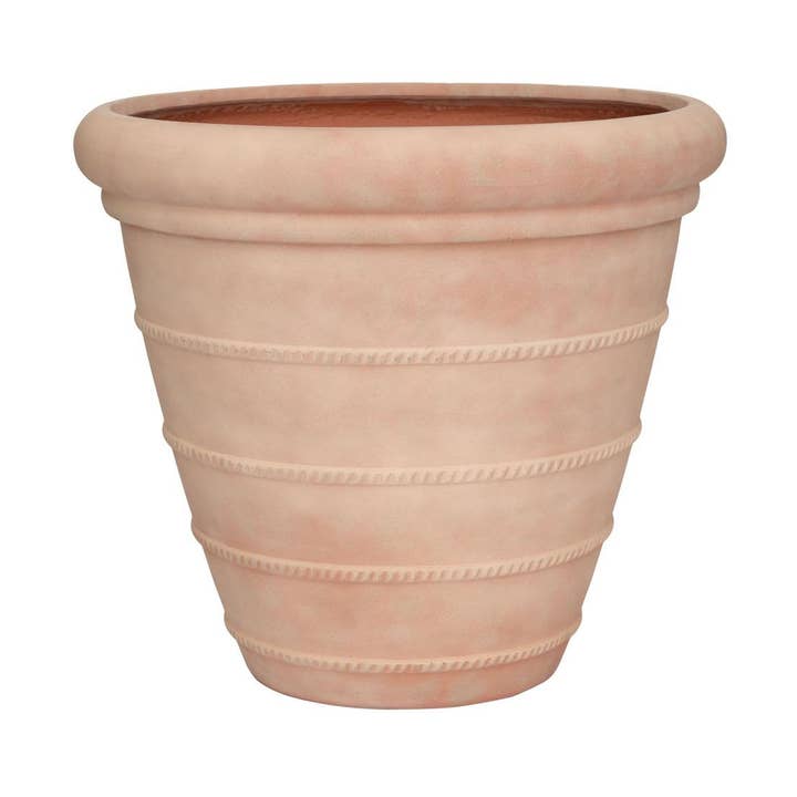 Selena XL - Chalk Beige - L27,6in x W27,6in x H24,8in for wholesale by Pottery Pots