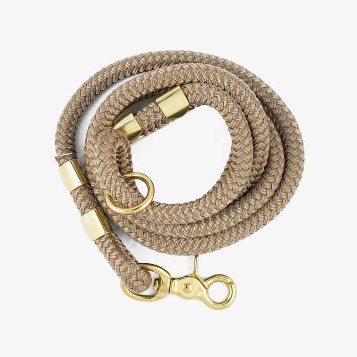 Tan Rope Dog Leash for wholesale by The Rover Boutique