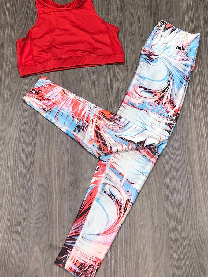 Leggings Multi Form Lines OWfit por atacado de Owfit